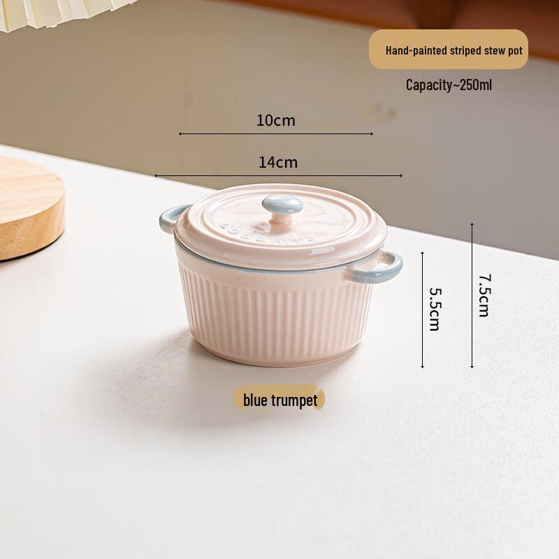 Payson Ceramic Double-Handle Lidded Soup & Baking Bowl