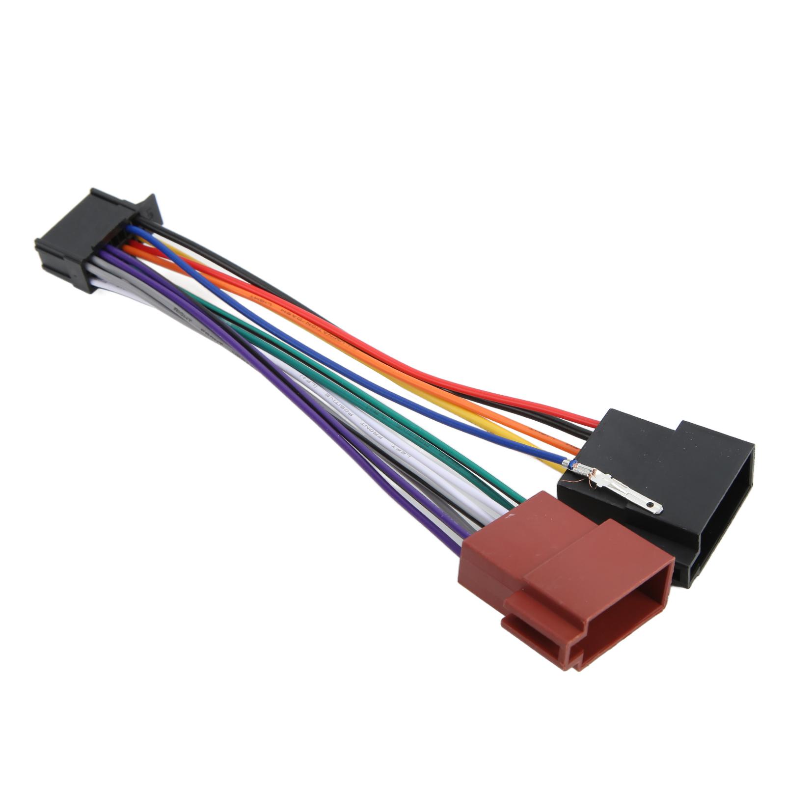 16 Pin ABS Car Radio Wire Plug Harness Stereo Adapter Connector for Pioneer 2003‑up ABS