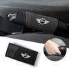 Leather Car Gear Handbrake Cover Protector Interior Accessories For BMW Mini Cooper R50 R53 R55 R56 R60 R61 F54 F55 F56 F60