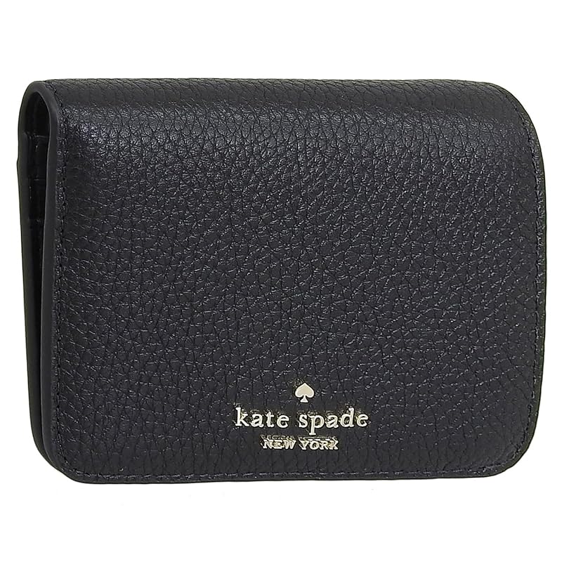 

[Kate Spade] wallet ladies bifold folding wallet compact outlet brand leather Lena small bifold wallet KH788 kate spade (BLACK) [product]