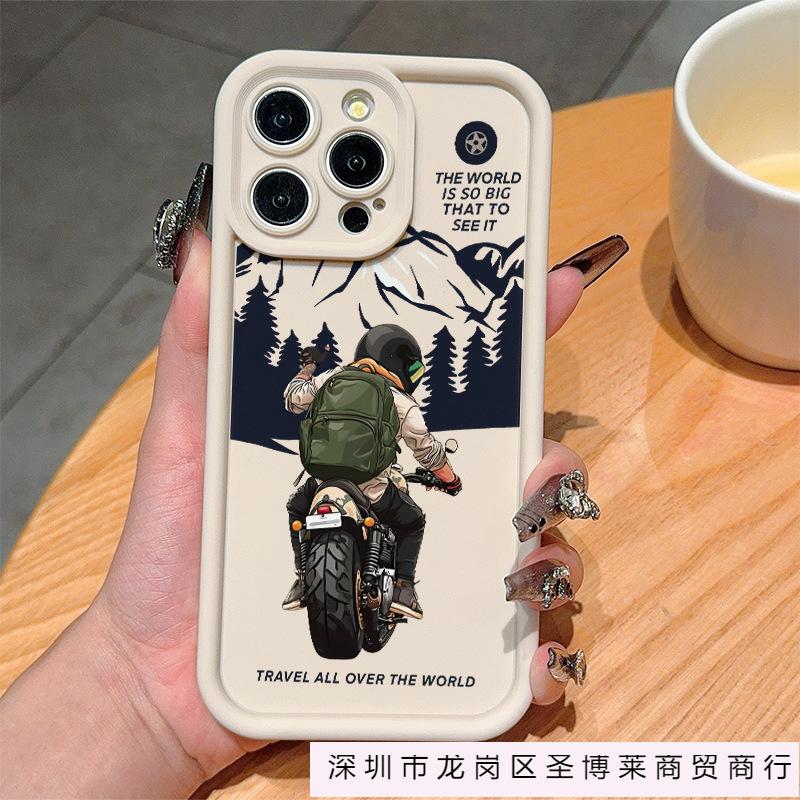 Off-road motorcycle for iPhone16plus Apple 11/12/13/14/15ProMax all-inclusive mobile phone case