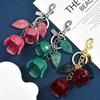 3D Excellent Rose Flower Pendant Keychian For Women Girls Backpack Bag Decoration Keyring 3/Color Handmade Key Chain Jewelry