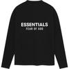 Fear of God Essentials Classic Long-Sleeve Tee Jet Black Men Tops 125AS254200F