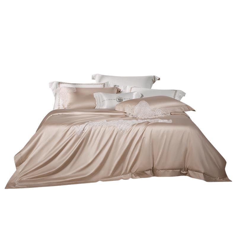 Luolai 100TC Long-Staple Cotton Bedding 4-Piece Set 1.5m Bed (Duvet 200x230cm)