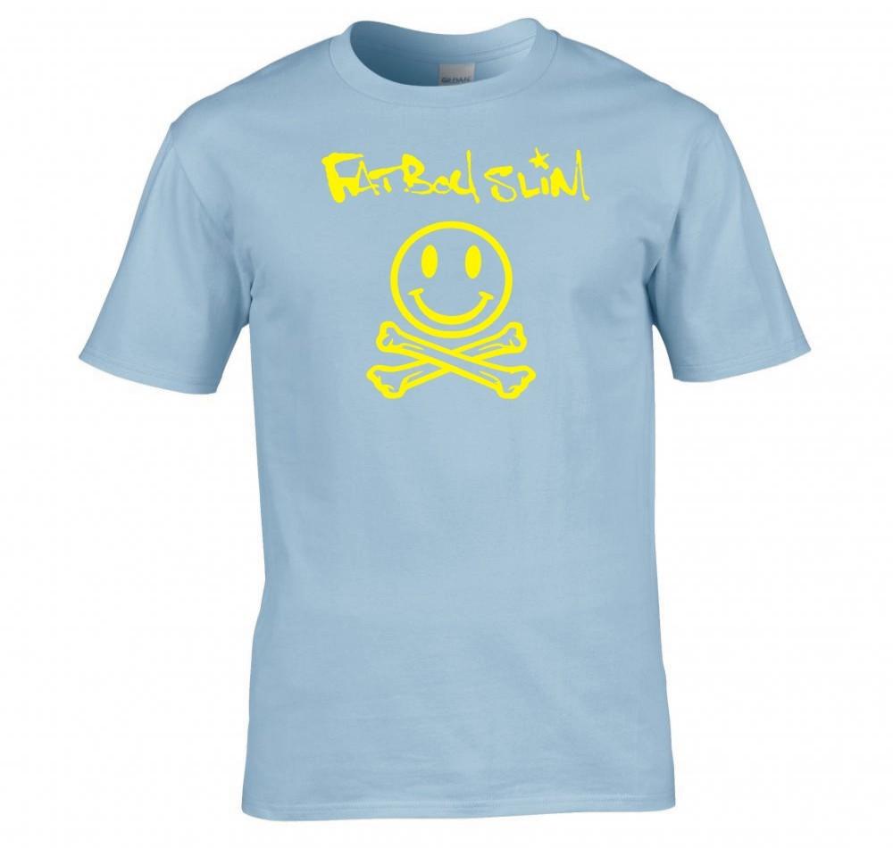 Fatboy Slim Happy Face Skull Crossbones T Shirt New 2XL