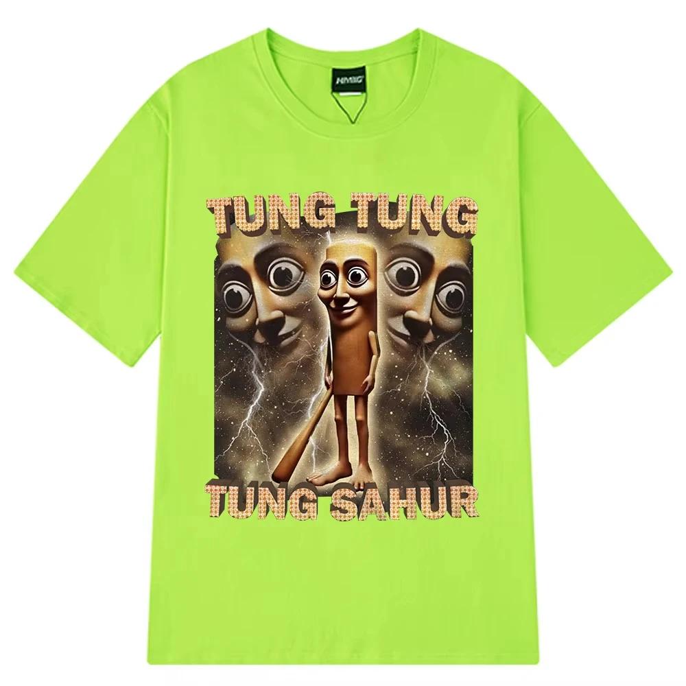 

Cotton Breathable Childrens Tshirt 2026 Summer New Wooden Stick Printed Casual Parentchild Outfit for Boys and Girls S