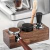 Elegante Holz-Espresso-Tamper-Station Passend für 51/58mm Vintage-Wohnkultur Anti-Rutsch-Kaffeebar-Zubehör