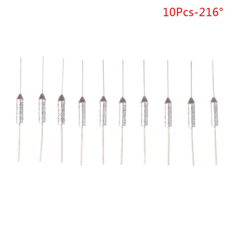 10PCS Metal Thermal Fuse 10A 15A 250V Temperature 142° 150° 172° 185° 216Fahrenheitor Electric Rice Cooker