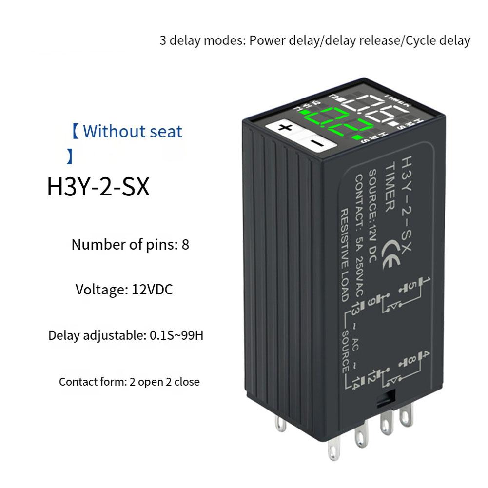 

Circulating Digital Display Time Relay Digital Display Flame Retardant Galvanized Copper H Y Advanced Large Scale DC12V