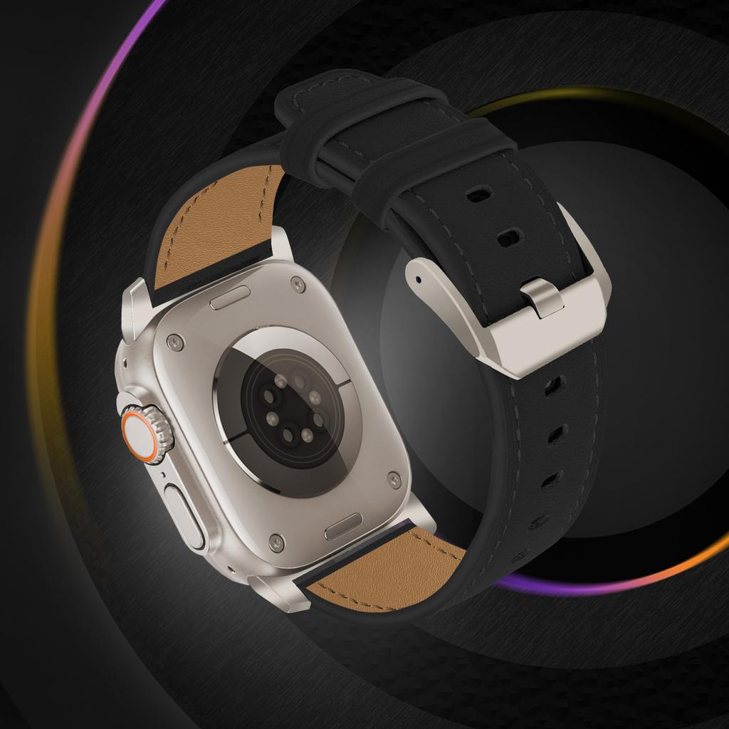 Watch Strap for Apple Watch Series 10 Ultra 9 8 7 SE 6 5 4 3 2 1 46mm 49mm 45mm 44mm 42mm Genuine Cow Leather Wrist Band