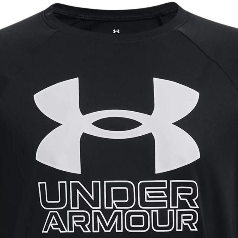Under Armour Round Neck Printed Pullover Long Sleeve T-Shirt Kids Tops Black 1380470-001