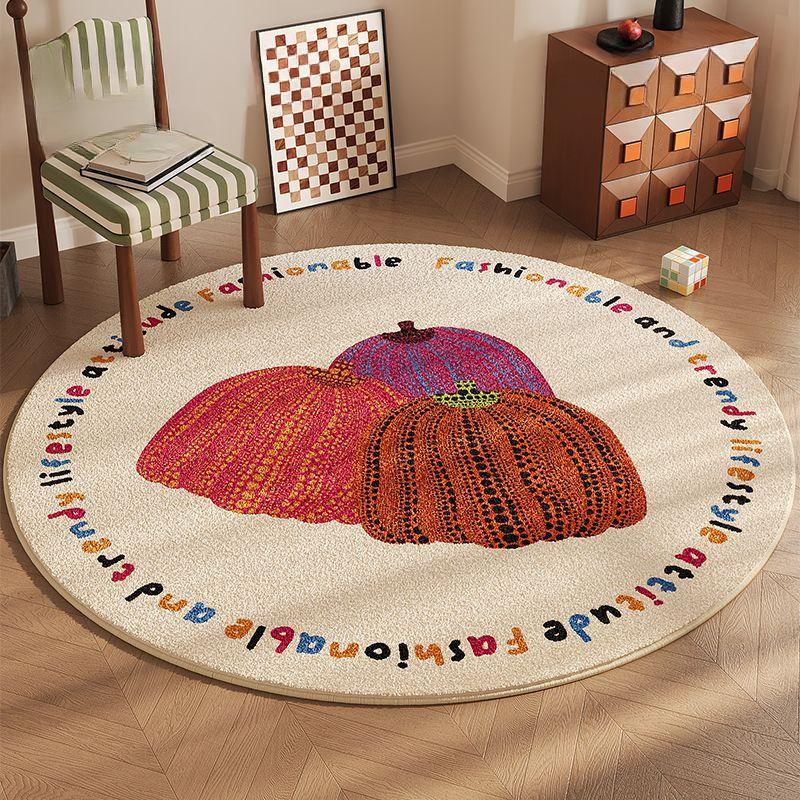 Living Room Circular Carpet Study Room Bedroom Makeup Table Dressing Room Thick Circular Carpet Anti Slip