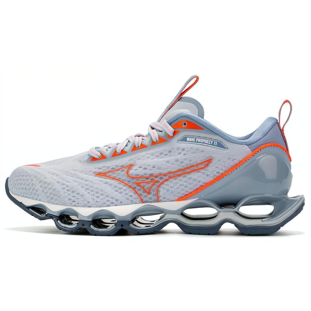 Mizuno Prophecy 11 Lace-Up Flat Round Toe Fabric Shock Absorption Non-Slip Wear-Resistant Breathable Low-Top Running Shoes Women sneaker J1GD220066