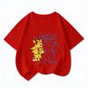 Potdemiel Kids Cotton Tshirt Cute Pikachu Print Summer Short Sleeve Tee Boys Girls Breathable Casual Crew Neck Tops