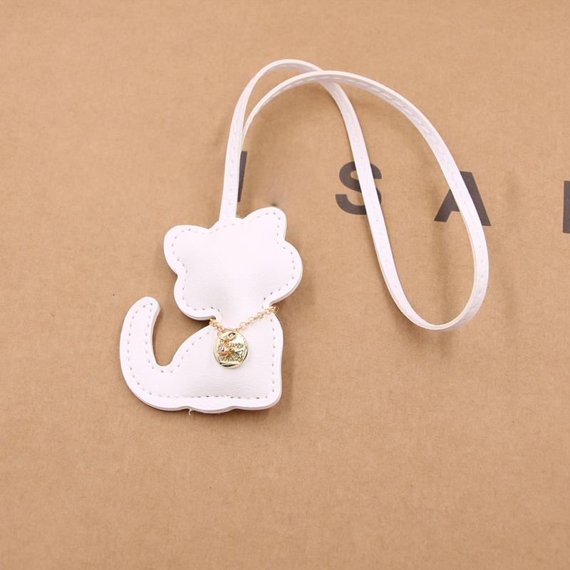 Yogodlns Cute Car Animal Fashion PU Leather Handbag Pendant Colorful Creative Kitty Bag Pendant Bag Hanging