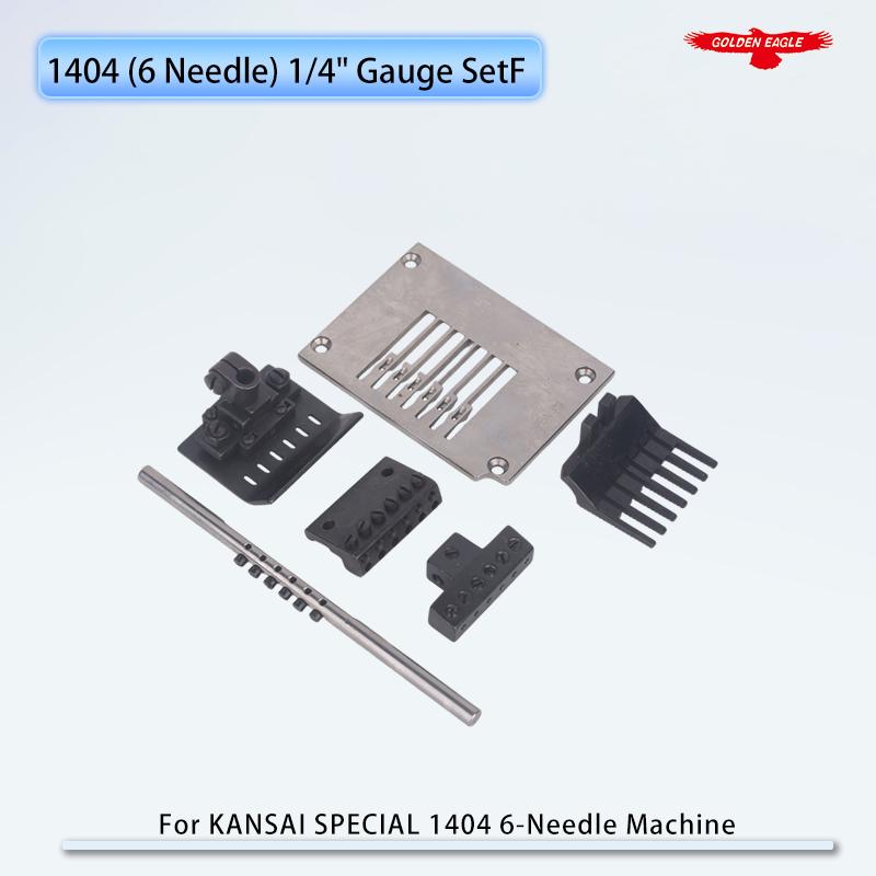 1404 6N 1/4   (6.4mm)  Gauge Set For Kansai Special Multi-needle Sewing Machine Fit Six Needle Complete Gauge Set