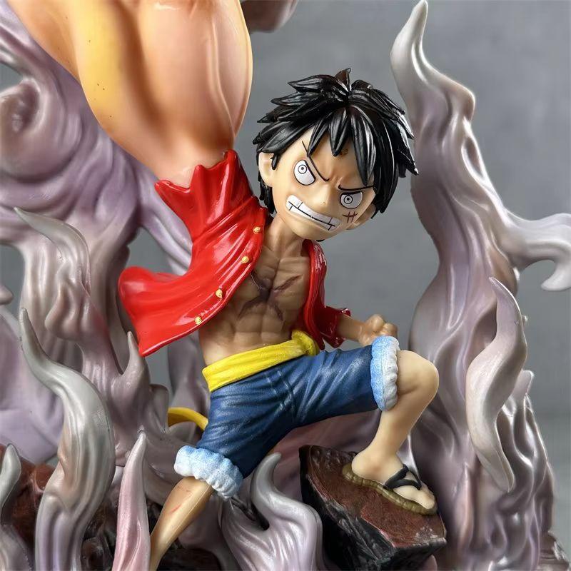 One Piece Luffy 32Cm Action Figure Third Gear Giant Fist Pose Anime Model Statue Collectible Desktop Decoration Toy