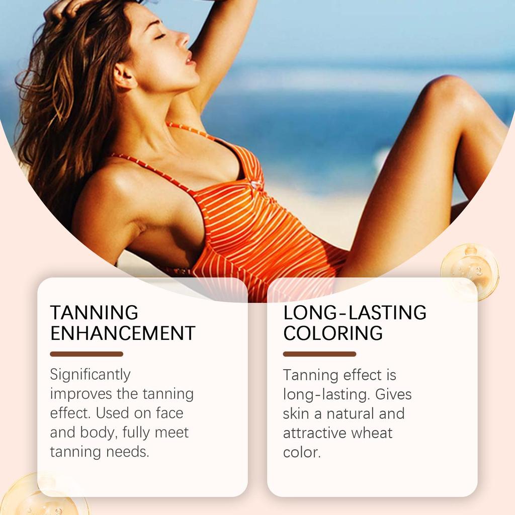 Tanning Booster Serum - Radiant Glow & Deep Hydration - Outdoor Sunless Tanning Essence for Nourished Skin