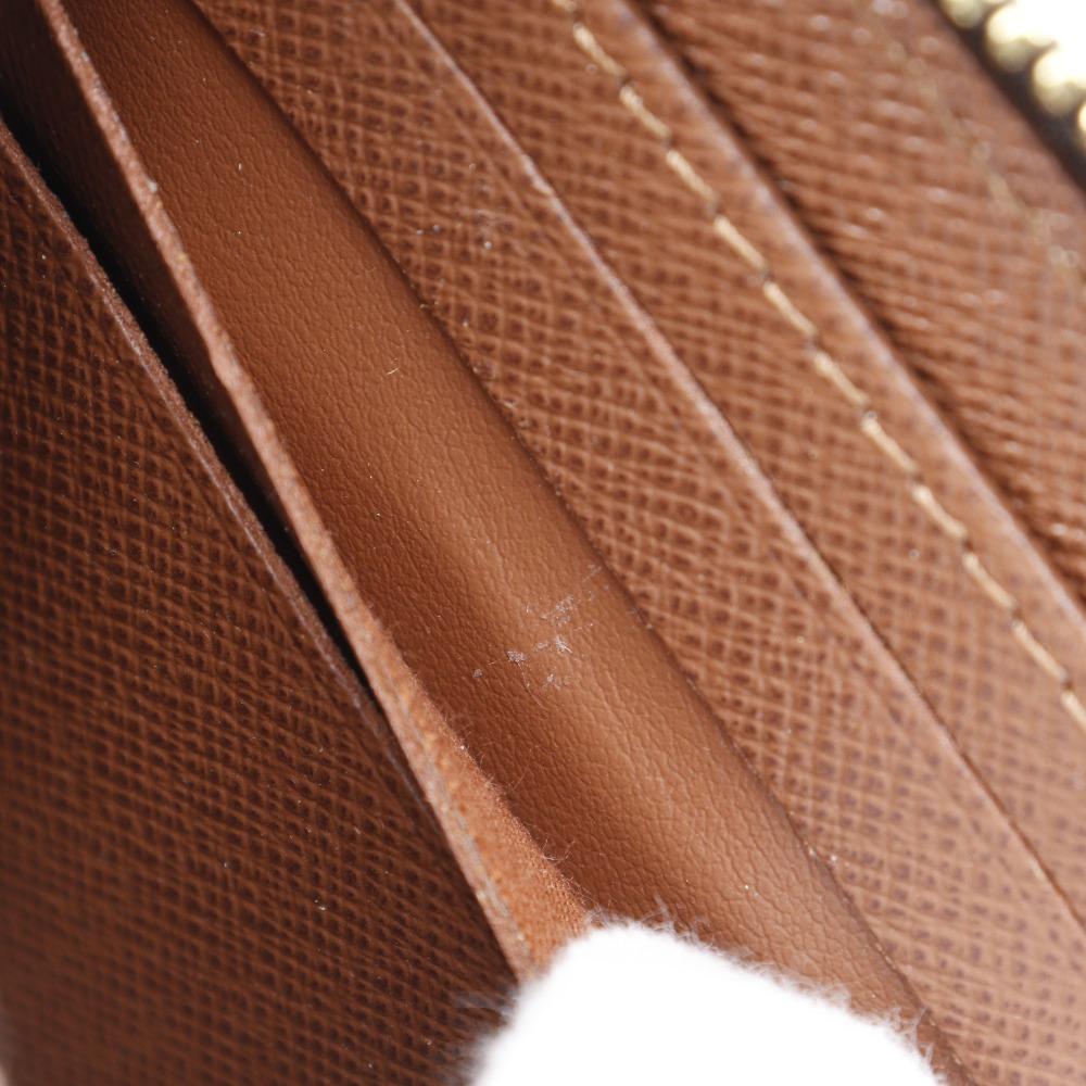 LOUIS VUITTON Zippy wallet Purse M42616 Brown Monogram canvas unisex Used