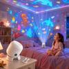 Dynamic Rotating LED Projector Light Rechargeable Projector 360 Rotating Adjustable Brightness Atmosphere Light For Bedroom Deco