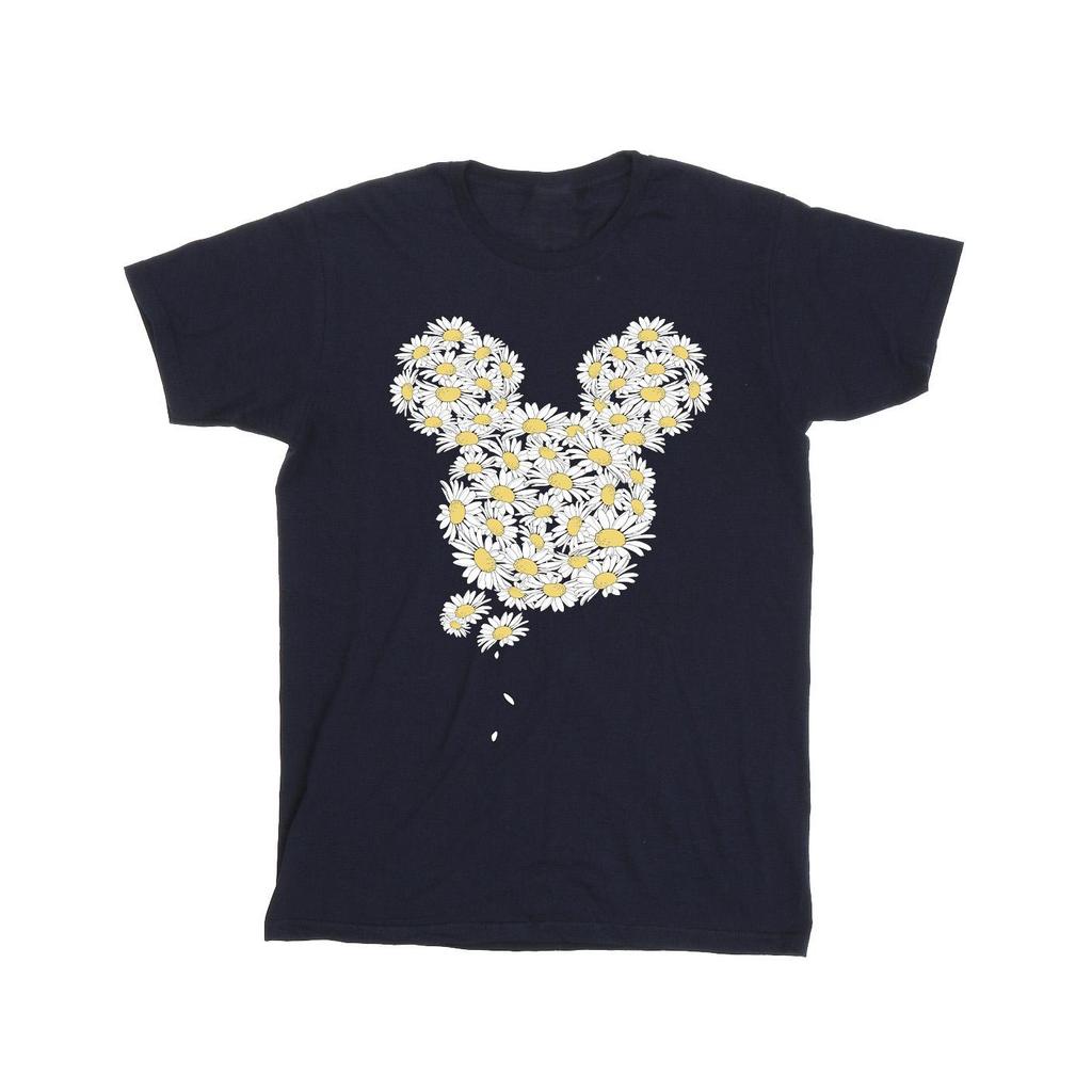 Mickey mouse Mens Chamomile Head Cotton T-Shirt