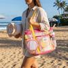 Lightweight Mesh Swim Bag Large Capacity Beach Storage Bag Toiletry Bag Shower Tote Bag  Beach