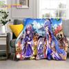 New Genshin Impact Character Solo Cartoon Game Soft Blanket,Soft Throw Blanket for Home Bedroom Bed Sofa Picnic Child Gift