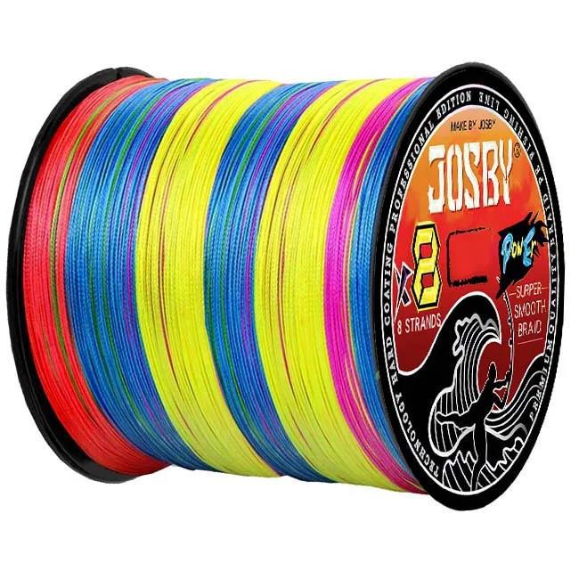 8X Japan Braided Polyethylene Fishing Line - Multi-Filament, Speckled, 100M/300M/500M for Fly, Sea, Saltwater, & Freshwater