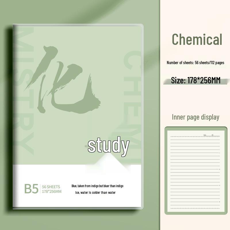 B5 Mehrfächerhefte: Komplettset für Politik, Geschichte, Englisch und Chemie - Perfekt für Schüler der Mittelstufe, Oberstufe und Studenten