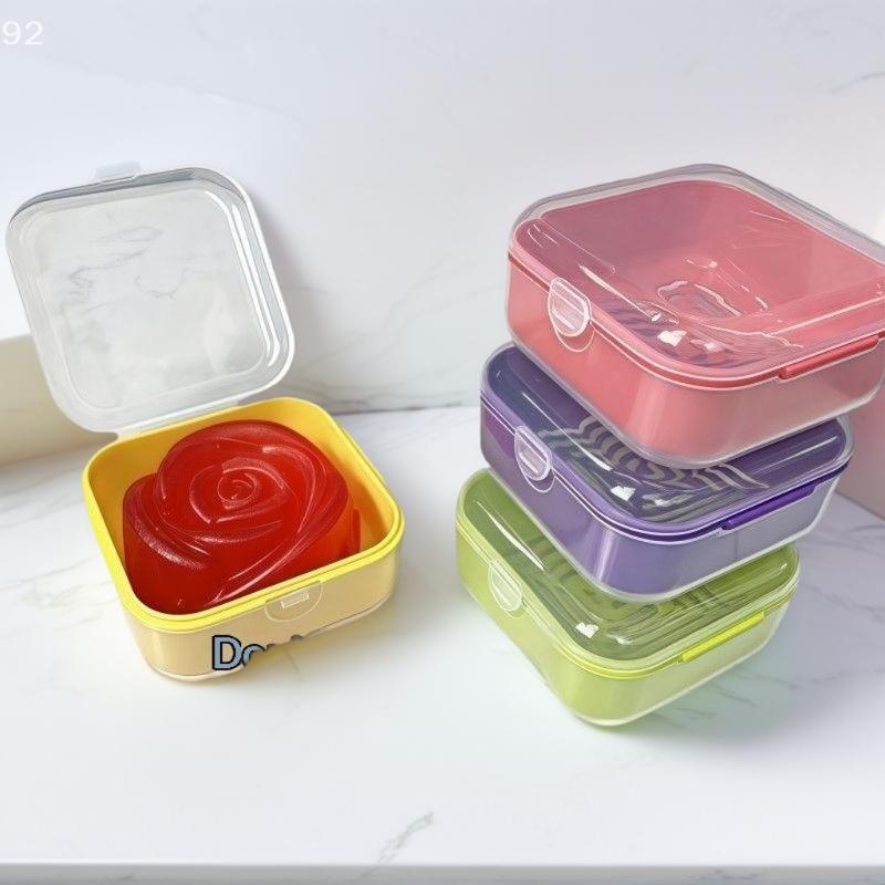 1 Pezzo Scatola Mini Sapone da Viaggio Portatile a Prova di Perdite Scatola Porta Sapone, Adatta per Dormitorio Viaggio, Campeggio