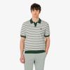 [lacoste] Men's Multi-Stripe Bouclé Mix Short-Sleeve Sweater Polo Shirt PH578E-56G132