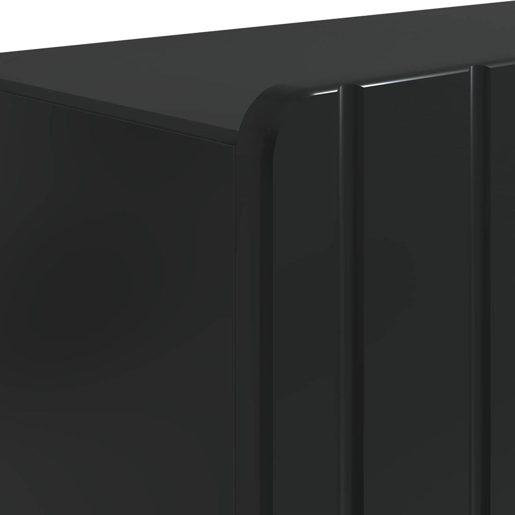 Bathroom Cabinet with Open Shelf ZWOLLE Black