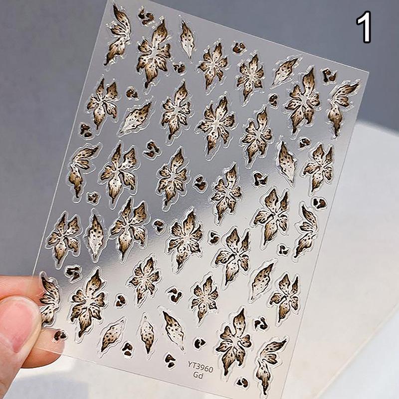 

Наклейки для ногтей «Цветок дьявола» Свежие полупрозрачные жидкие 3D цветочные желе с клеем для украшения ногтей Товары для салонов красоты