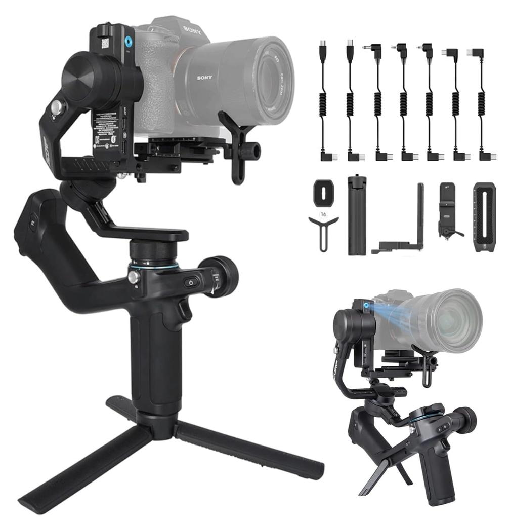 FeiyuTech SCORP 2 Gimbal Camera Stabilizer for Cameras with and with Sling AI Tracking Magic Portrait Tripod Maximum for Video and Cinema FY07395