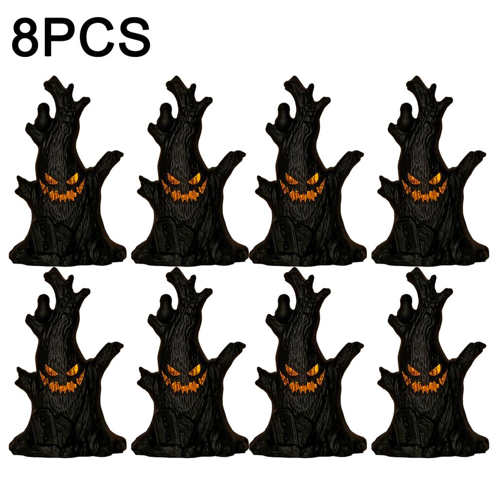 12PCS Halloween LED Ghost Tree Light Home Decoration Candle Lamp Halloween Party Supplies Haunted House Horror Props Kids Gifts