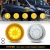 2x Clear RED Bumper LED Side Marker Light Front For Ford Transit Connect 10-21 A