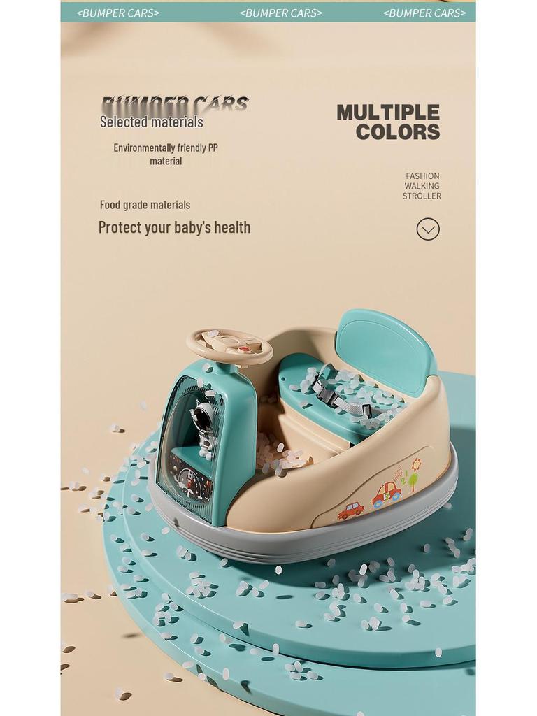 Children's Electric Bumper Car with Music & Lights – Ideal Birthday Gift for Ages 1-6