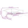 Extendable Daybed Black 80 X 200 Cm Fabric