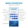 Muscle Massager Shockwave Machine 7 Heads Lattice Ballistic Shock Wave Silicone Heads Portable Home Sports Recovery Ergonomic Design