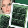 Kleben und Versiegeln 3D Falsche Nerz Wimpern Wispy Style Falsche Wimpern Wimpernverlängerung