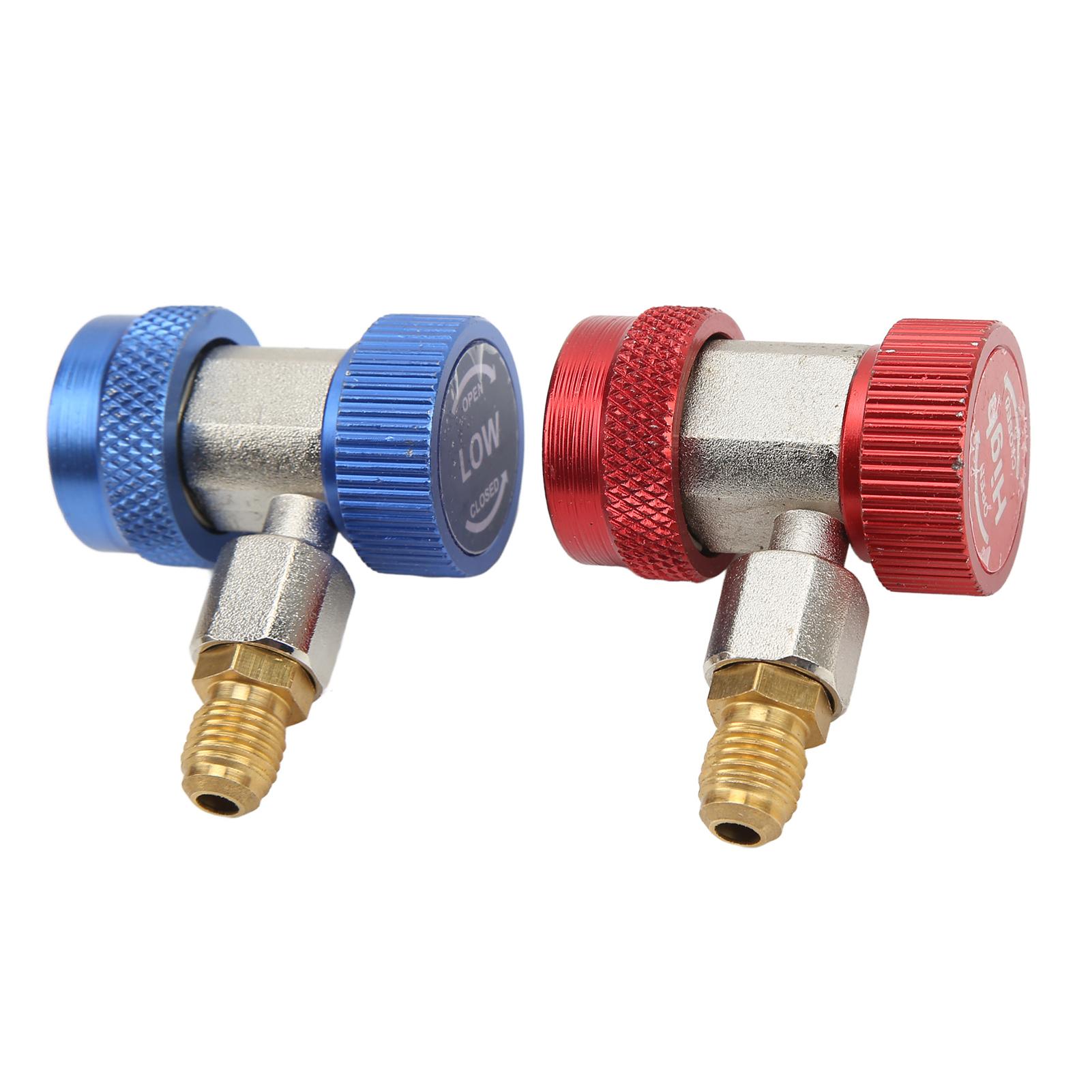 

2 шт. R134A Автомобильный Быстроразъемный Соединитель Латунные Переходники Хладагент для Кондиционирования воздуха Регулируемый Манометрический коллектор для кондиционера