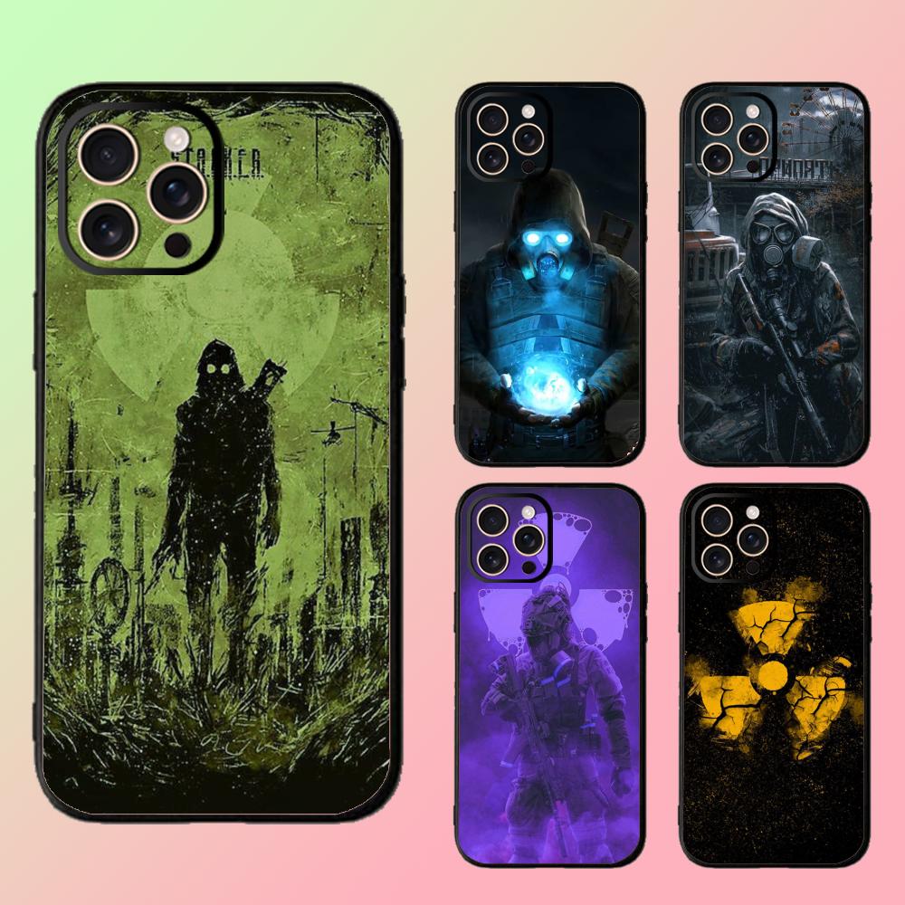 Game Stalker 2 hot pattern design Phone Case For iPhone 16 16e 15 14 13 12 11 Plus Mini Pro Max Soft black Shockproof Cover