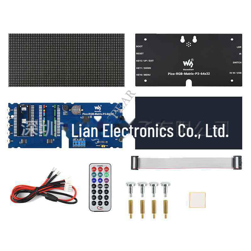 64×32 Adjustable Brightness Full Color RGB LED Matrix Display