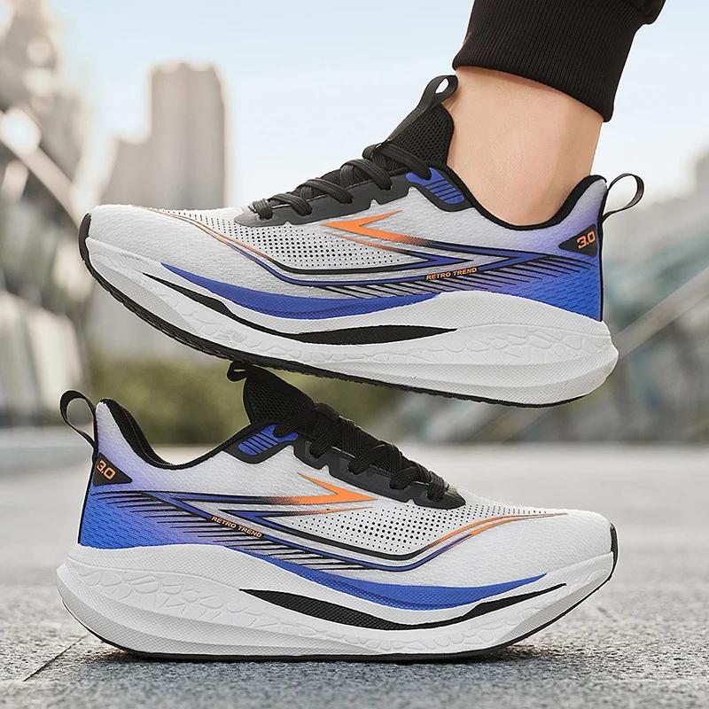 New Men's Outdoor Mesh Breathable Sports Shoes, Running Casual Board Shoes, Cushioned Soles, 36-48 Size Running Shoes
