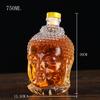 750ML Buddha Head Decanter Lead-Free Crystal Wine Glass Hand-Blown Whiskey Red Wine  Glass Pitcher for Juice Ice Water