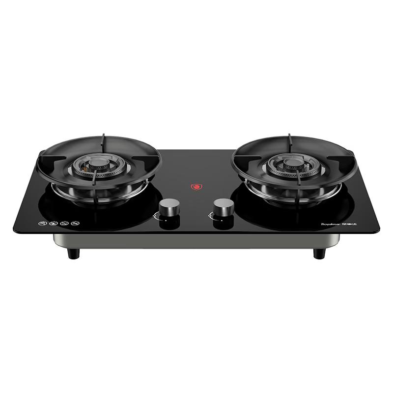 Royalstar Dual Burner High-Efficiency Gas Cooktop CN plug (adapter included) Upgraded Bestseller, Dual Timer, Copper Burners
