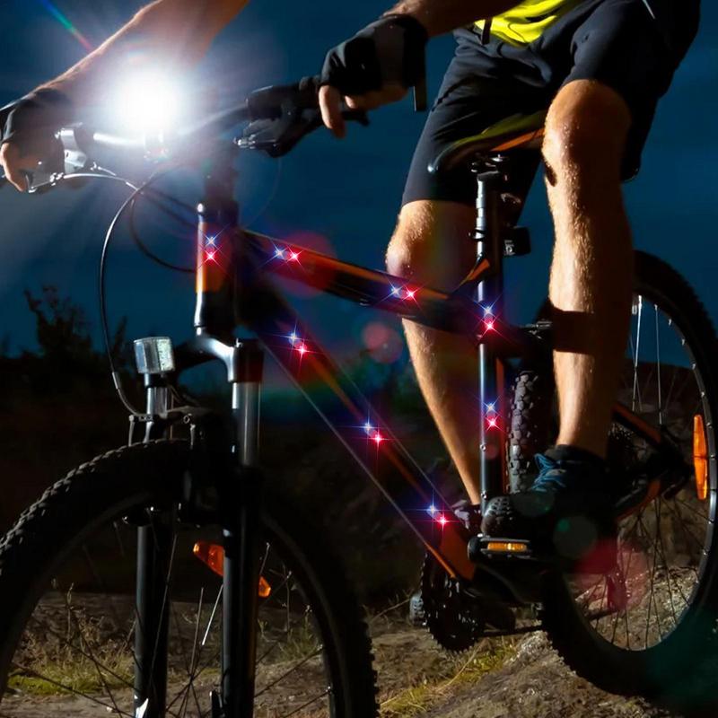 Solar Warning LED Lights Self-Adhesive LED Light For Car Warning Intelligent Vibration Sensor Instant Turn On Automotive