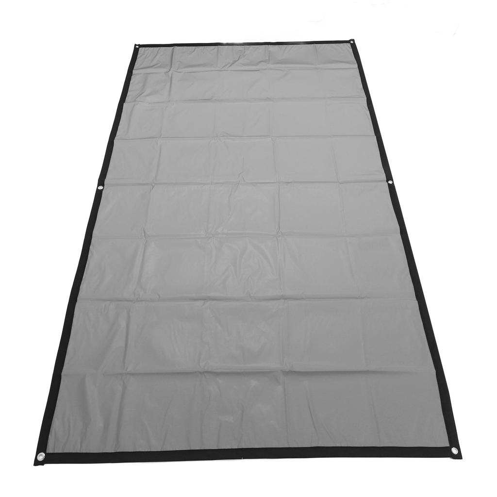 Movie Projector Screen Synthetic PVC Anti Light 16:9 Foldable Portable Wall Mount Projection Screen with Hooks for Home