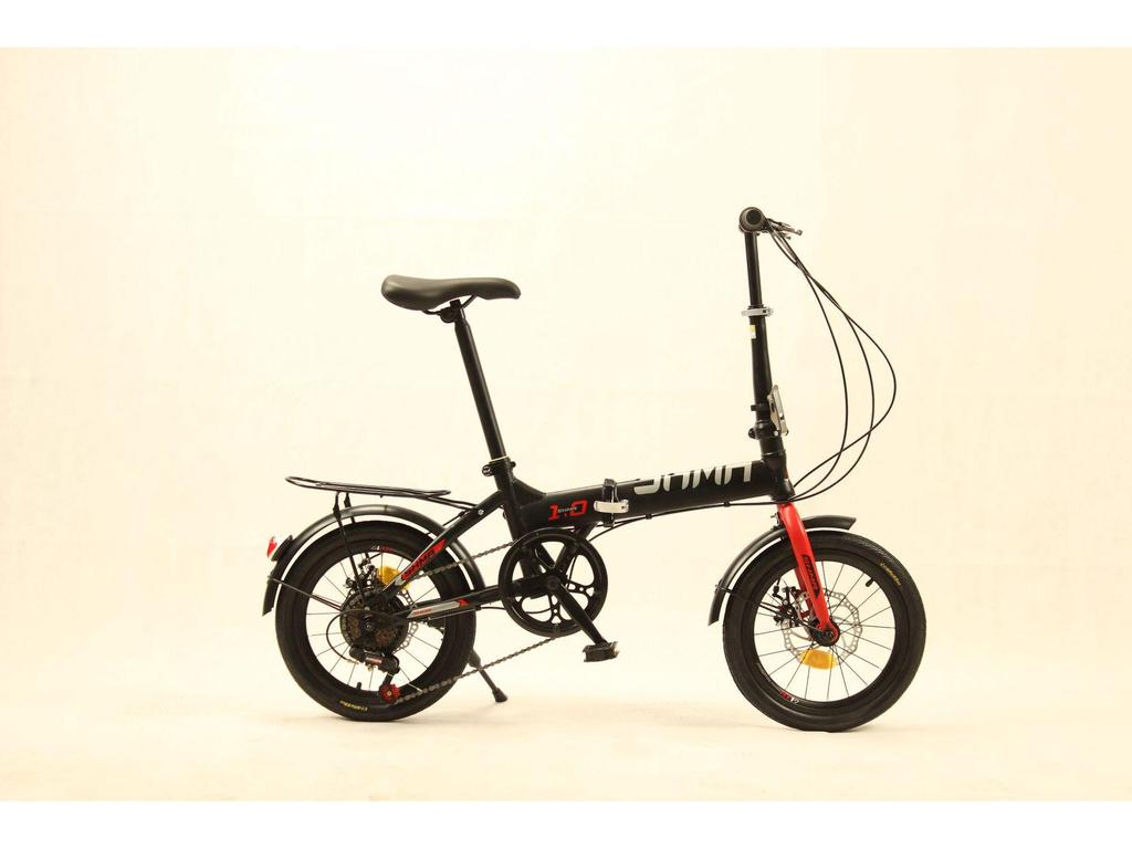 Sanhe Ma 16" Folding Lightweight Bicycle with Disc Brakes - Adjustable Speed for Adults and Students