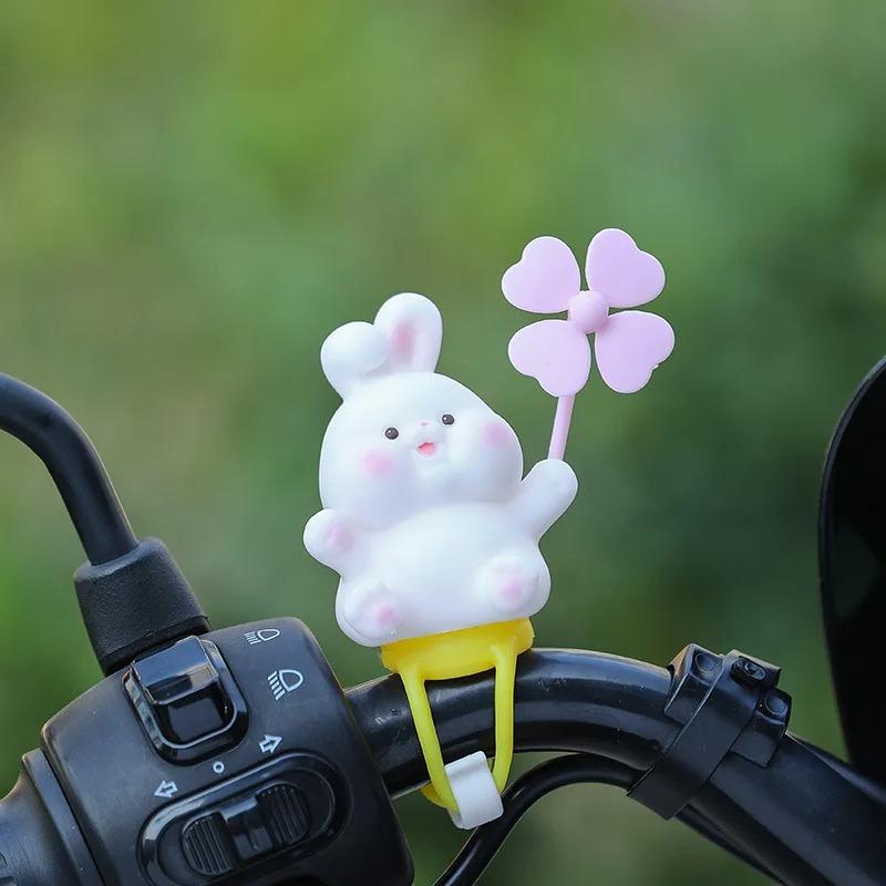 Nuovi Accessori per Biciclette a Pedali Elettrici con Animali dei Cartoni Animati che Cavalcano Mulini a Vento, Modelli Creativi da Allacciare, Decorazioni Wnill Dedmcorations
